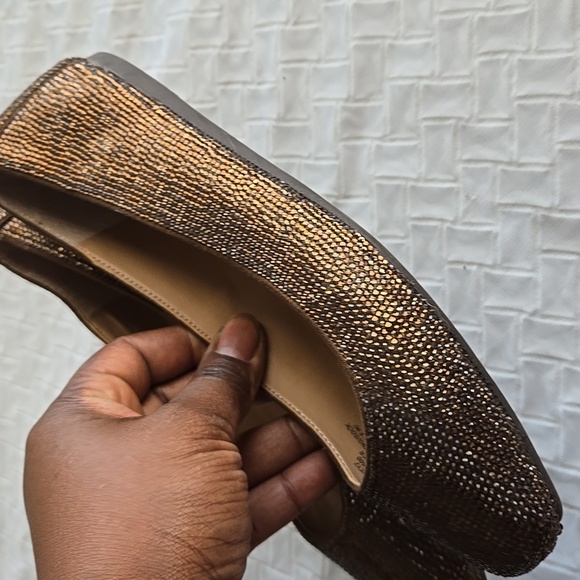 INC International Concepts Women's Copper Rhinestone Ballet Flats - Picture 4 of 8